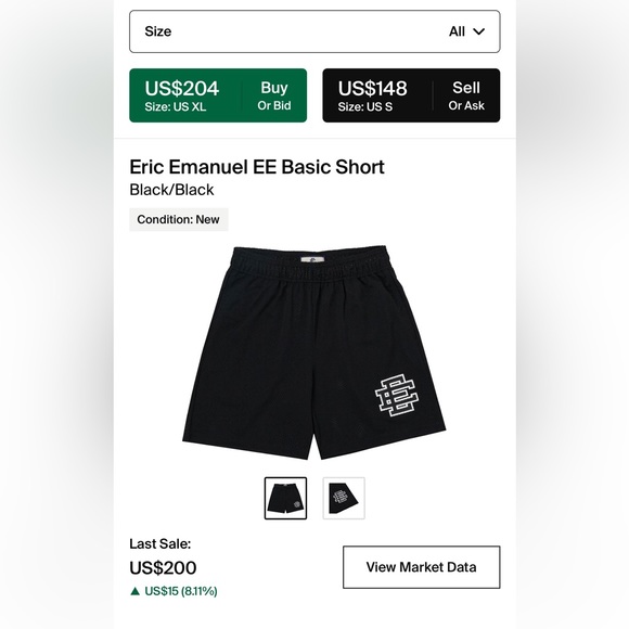 Eric Emanuel EE Basic Shorts - Picture 4 of 4